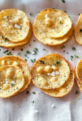 Healthy baked chickpea chips in a bowl with seasonings.