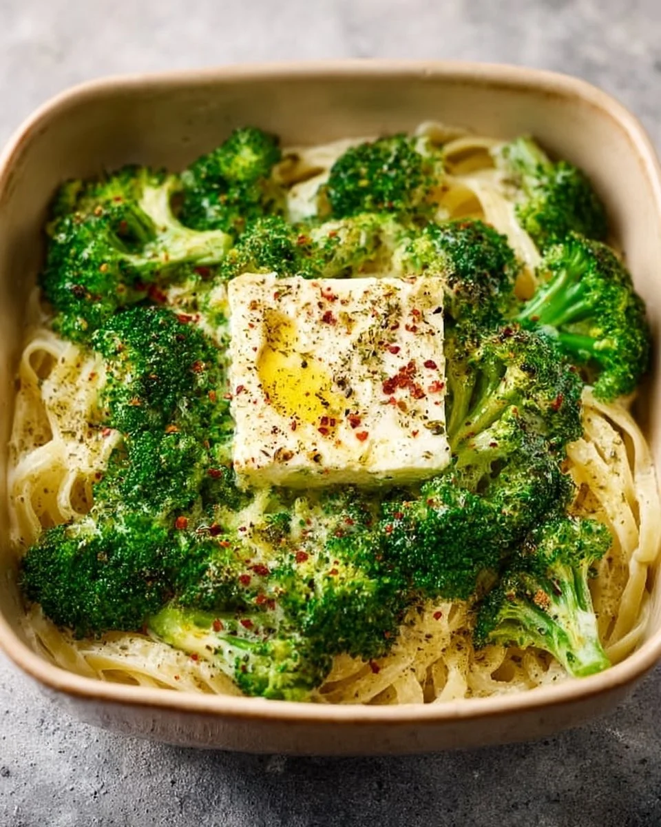 Baked Feta and Broccoli Pasta