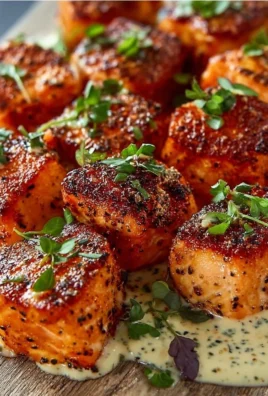 Delicious Bang Bang Salmon Bites served in a bowl