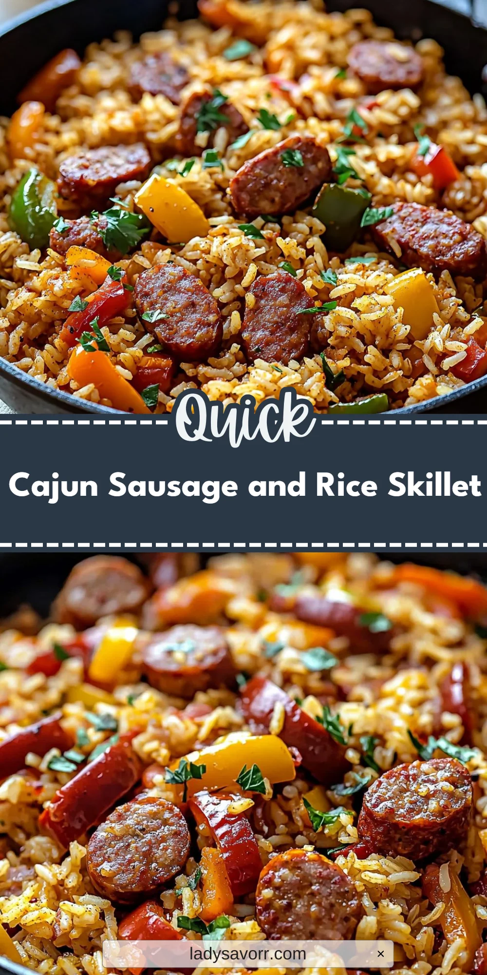 Cajun Sausage and Rice Skillet