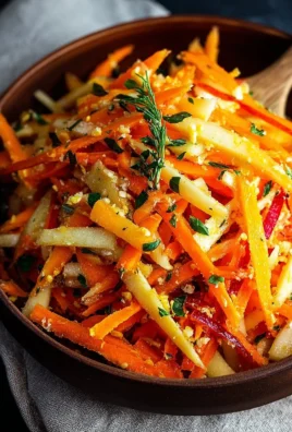 Fresh Carrot Apple Salad with vibrant colors and healthy ingredients