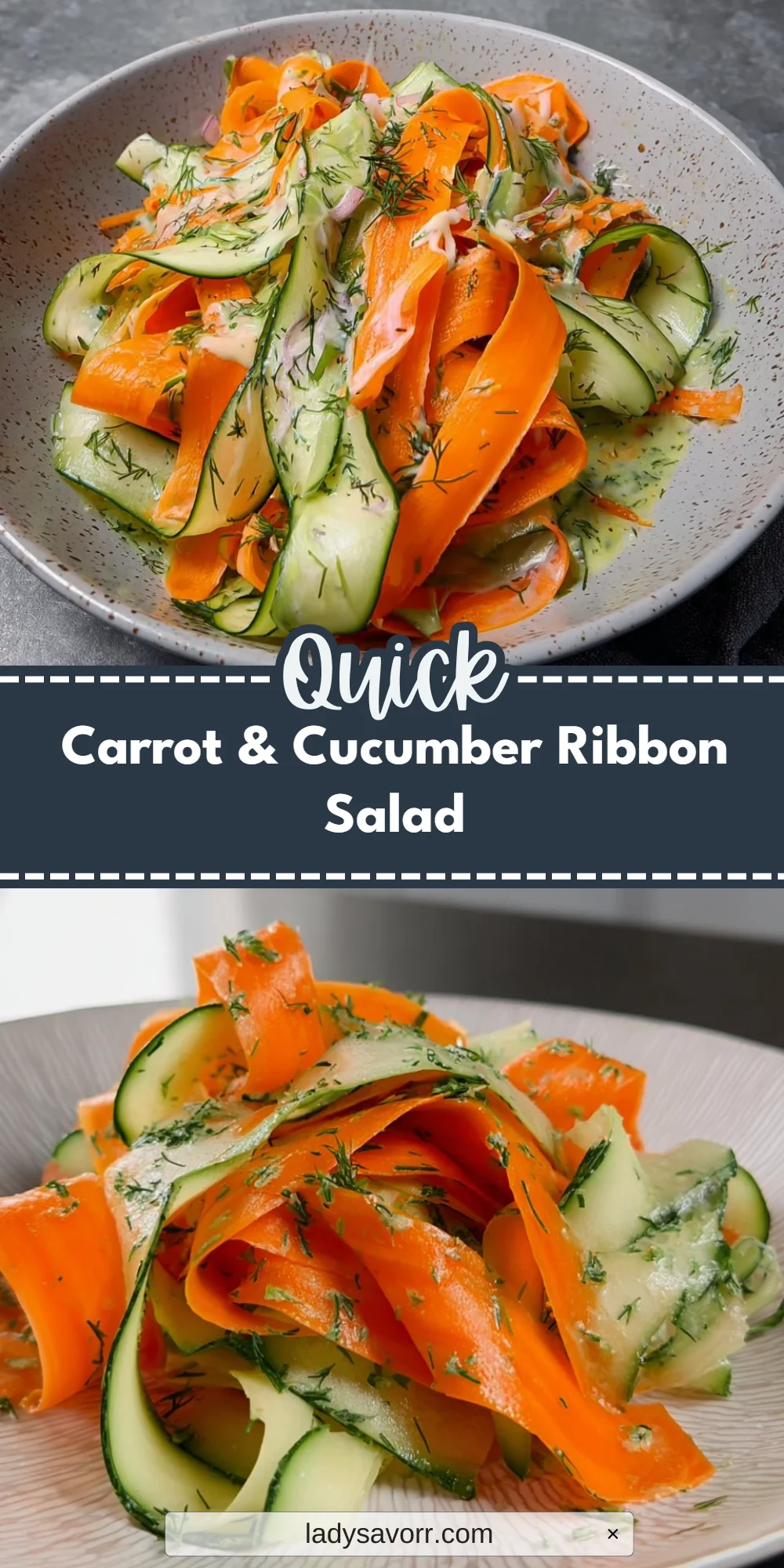 Carrot & Cucumber Ribbon Salad