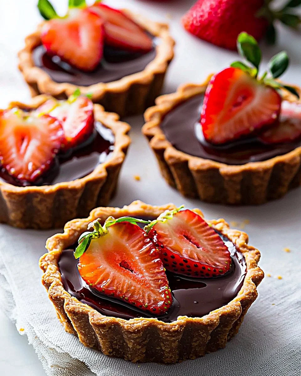 Chocolate Strawberry Tarts