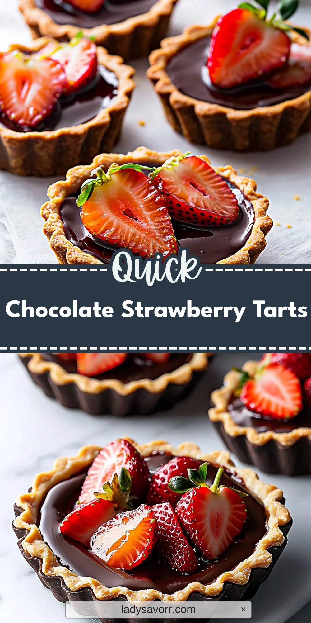 Chocolate Strawberry Tarts