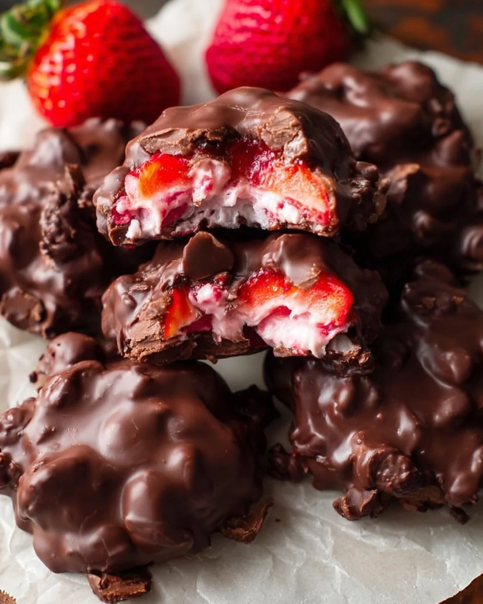 Chocolate Strawberry Yogurt Clusters (Viral Recipe!)