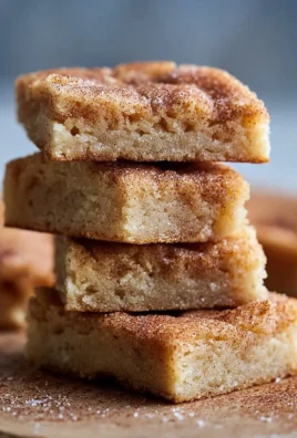 Delicious cinnamon sugar blondies baked to perfection