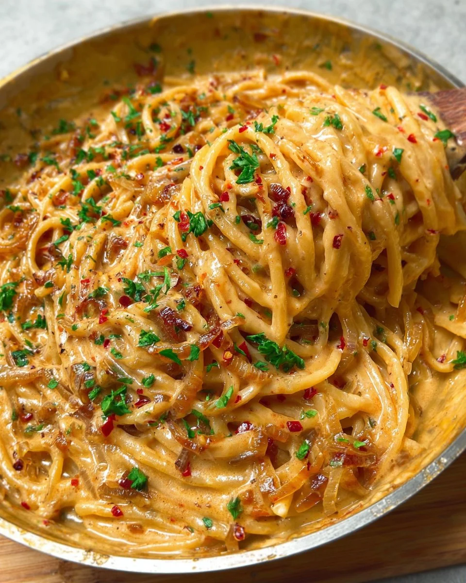 Creamy Caramelized Onion Pasta