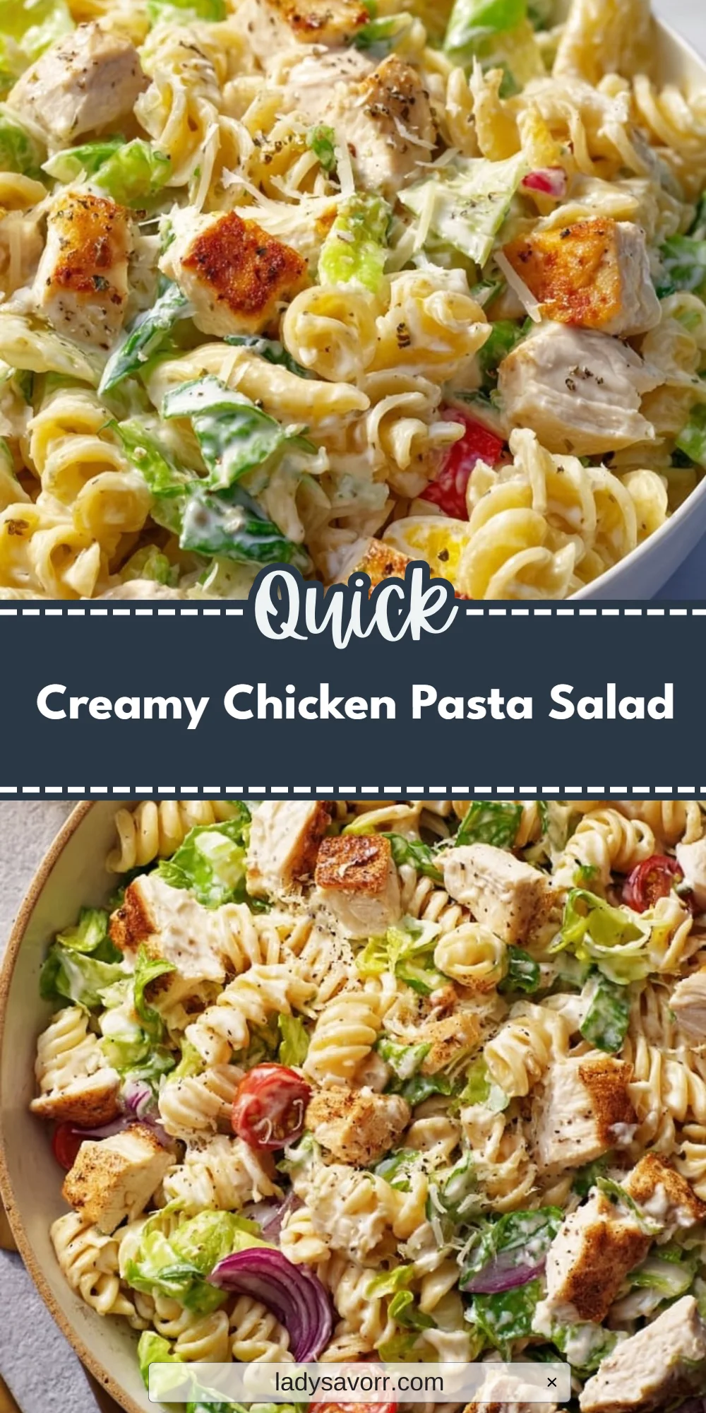 Creamy Chicken Pasta Salad