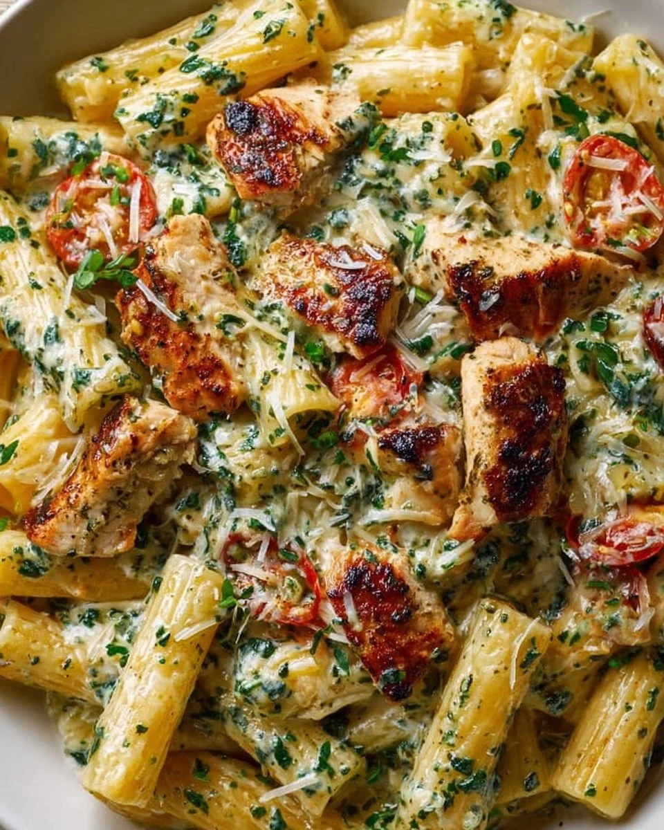 Creamy Pesto Chicken Pasta