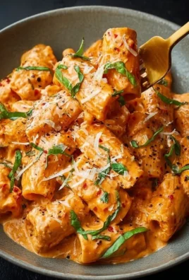 Creamy tomato garlic pasta topped with fresh herbs and cheese