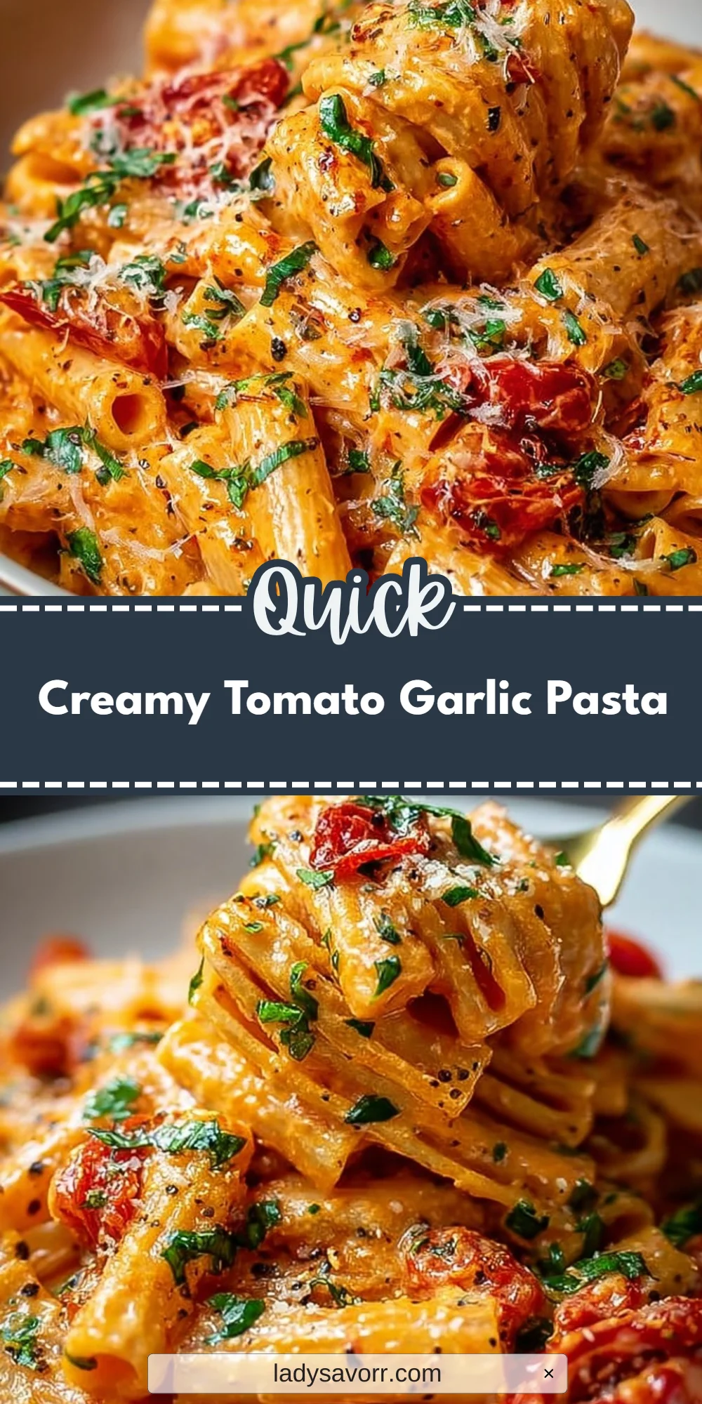 Creamy Tomato Garlic Pasta