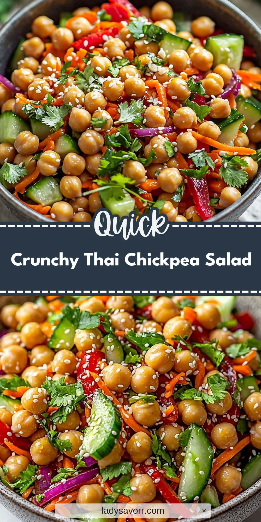 Crunchy Thai Chickpea Salad