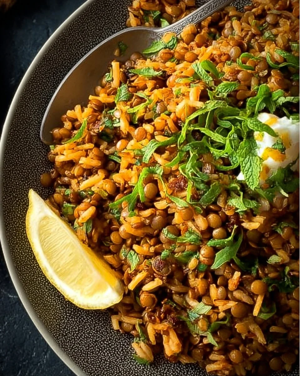 Easy Mediterranean Lentils and Rice