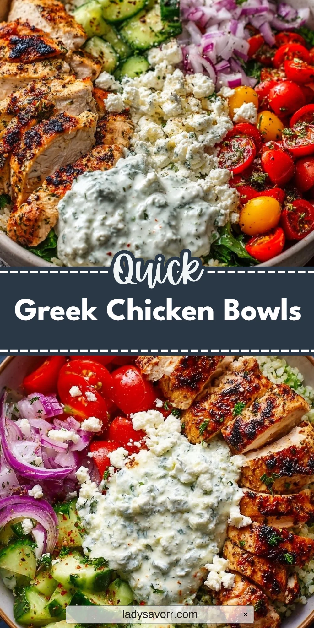 Greek Chicken Bowls