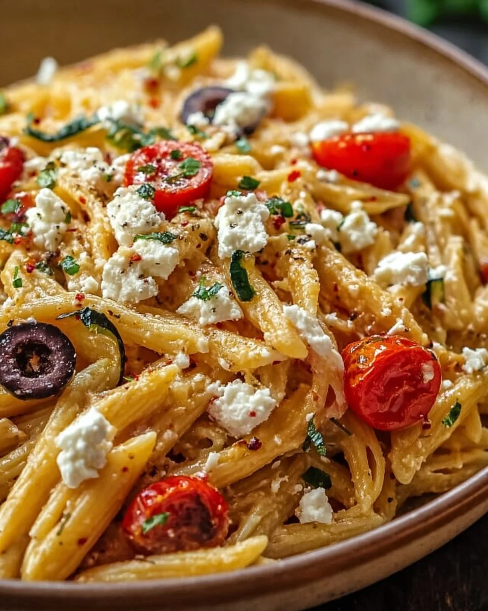 Greek Pasta with Feta