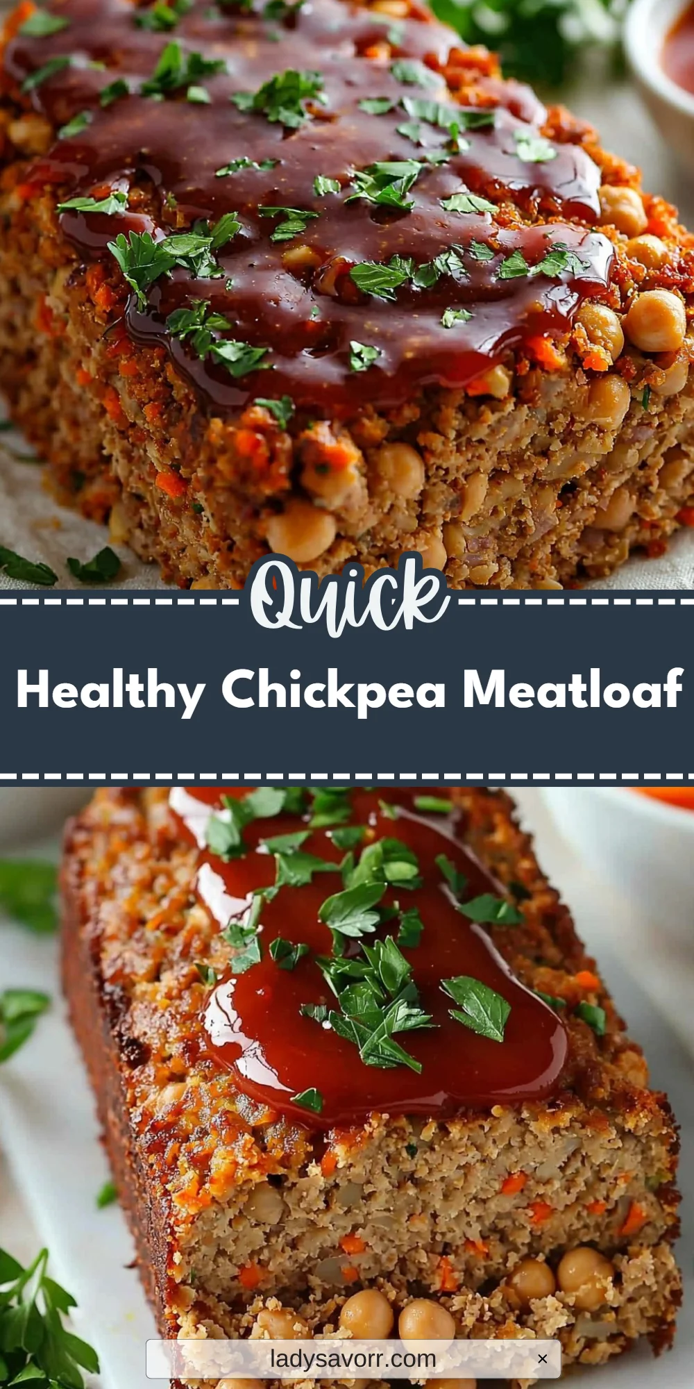 Healthy Chickpea Meatloaf