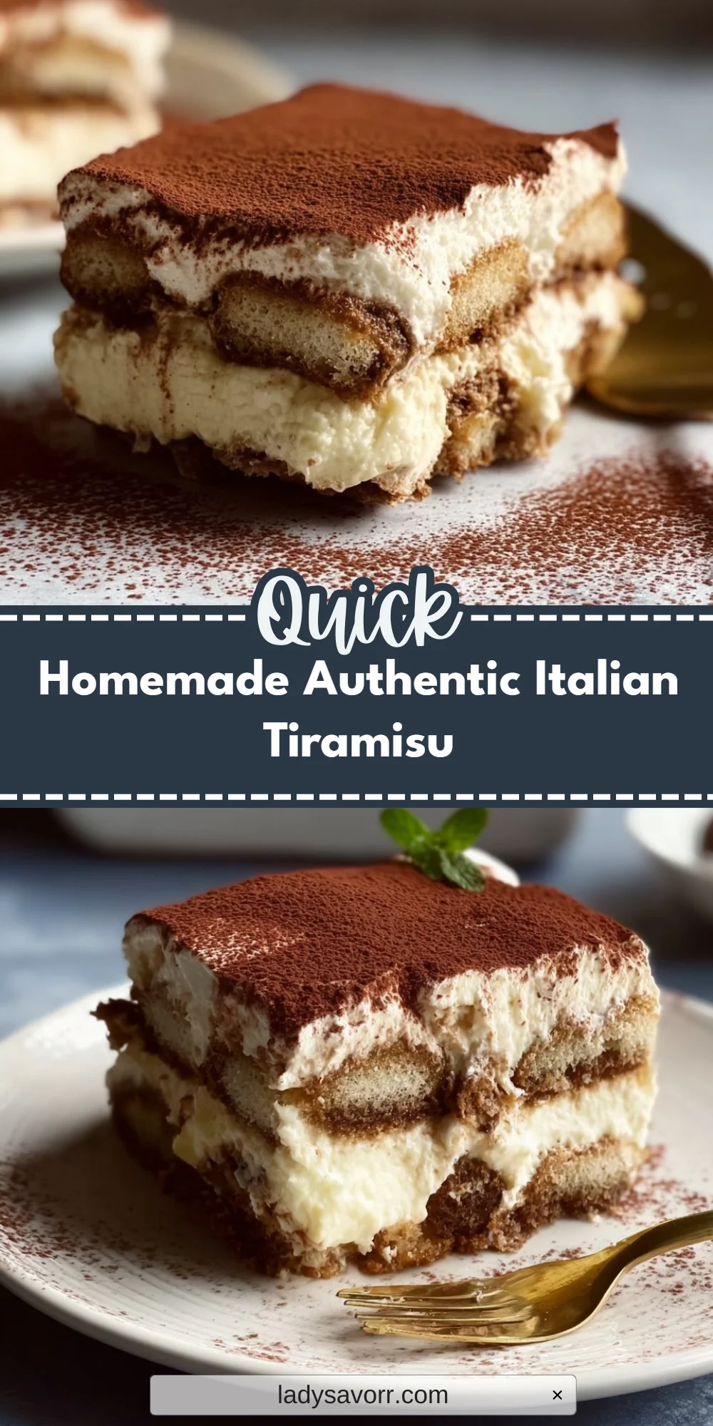 Homemade Authentic Italian Tiramisu