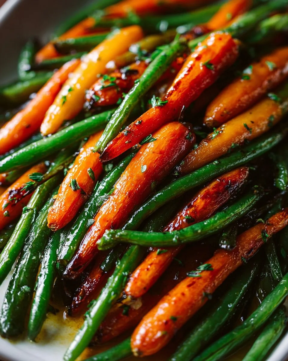 Honey Glazed Carrots & Green Beans