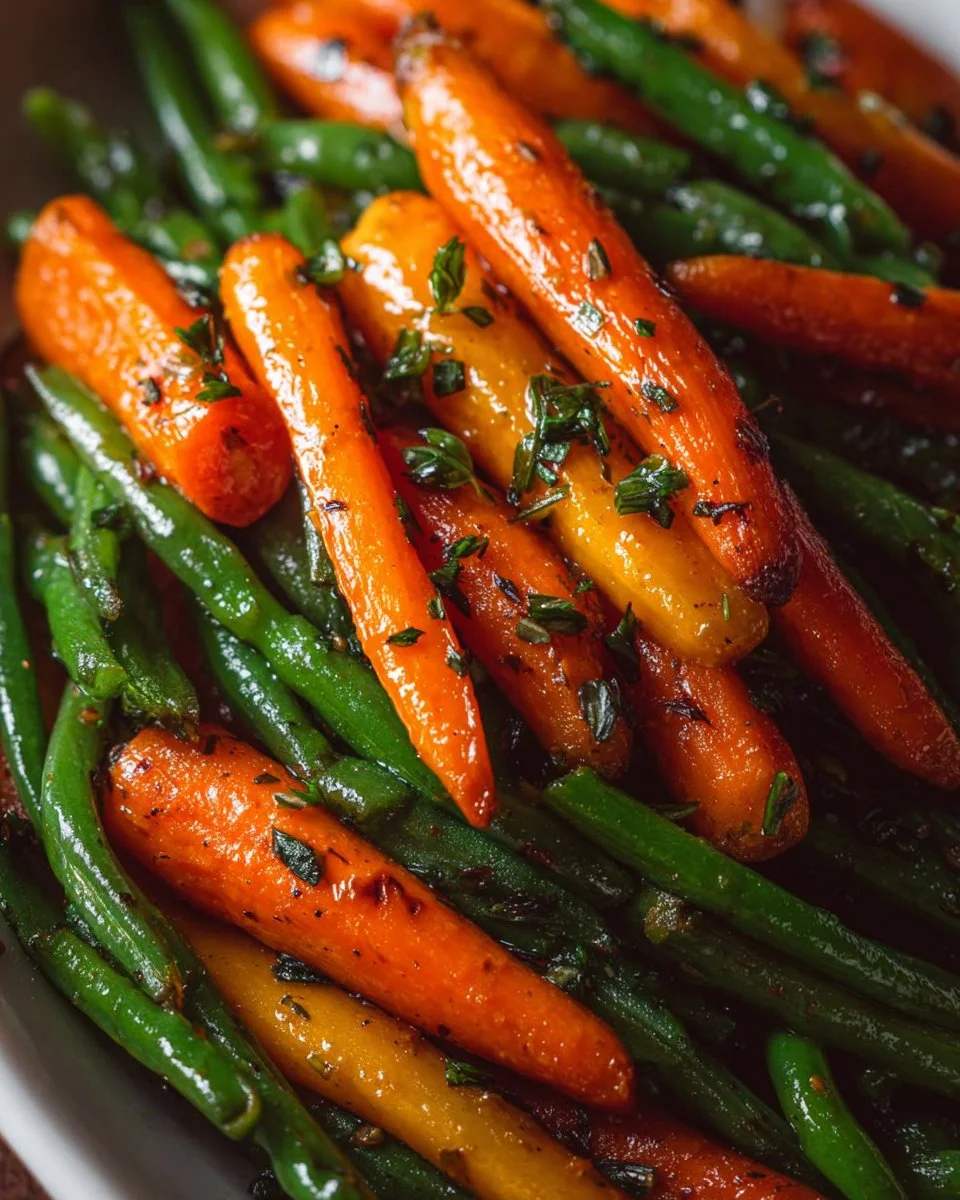 Honey Glazed Carrots & Green Beans