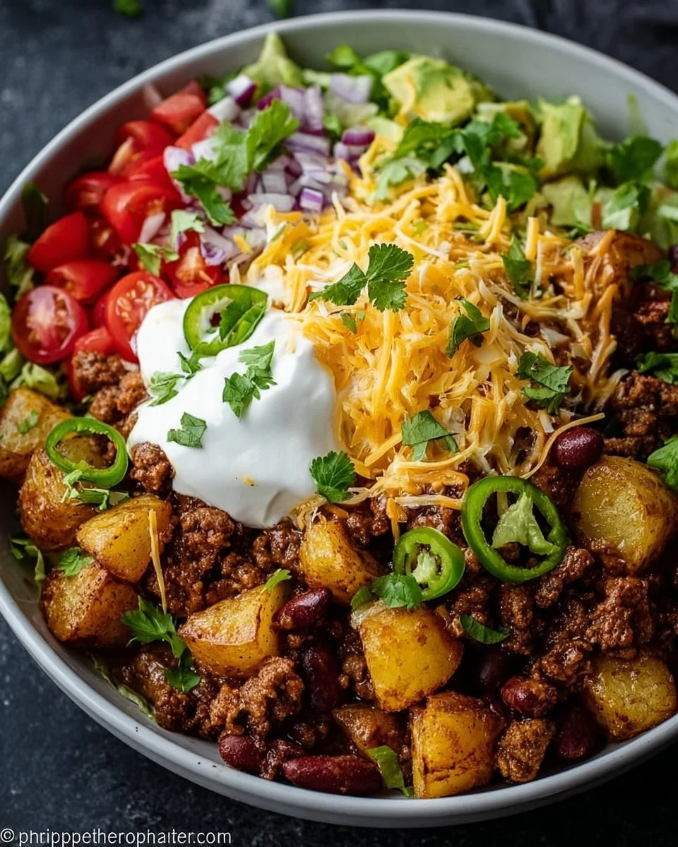 Loaded Potato Taco Bowl