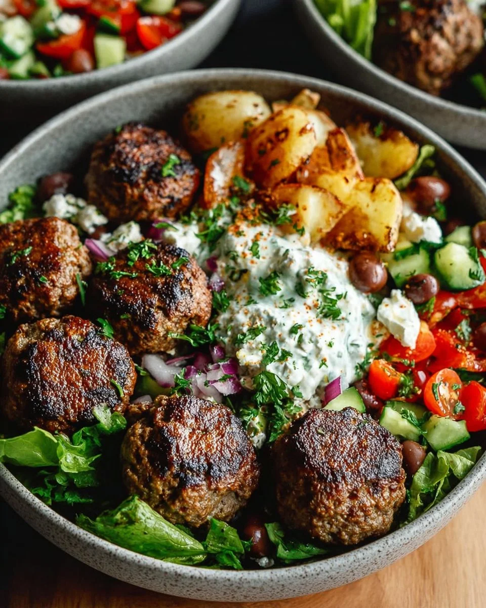 Mediterranean Meatball Bowl