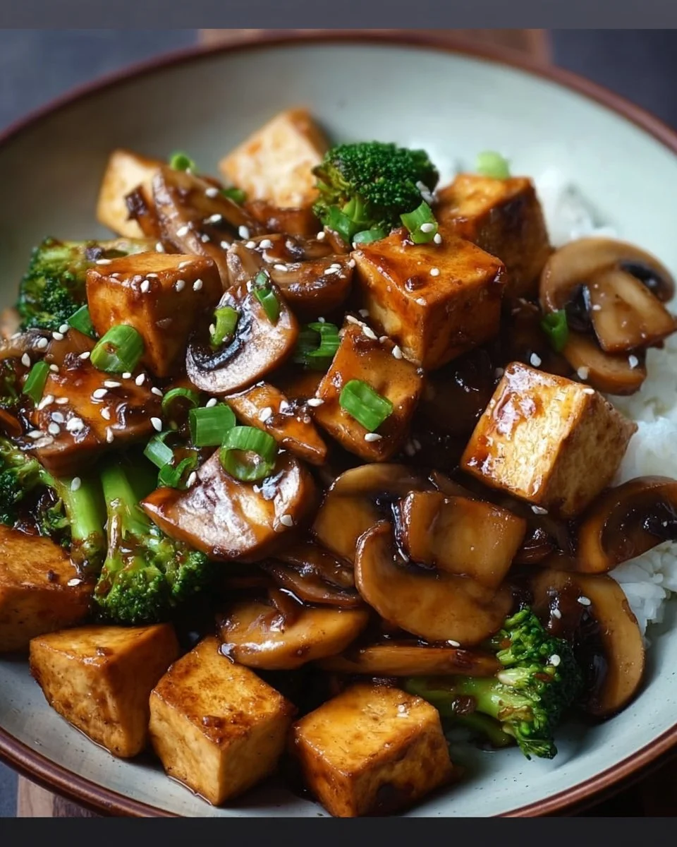 Mushroom and Tofu Stir-Fry