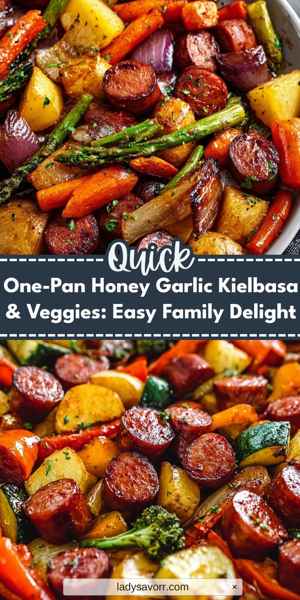 One-Pan Honey Garlic Kielbasa & Veggies: Easy Family Delight