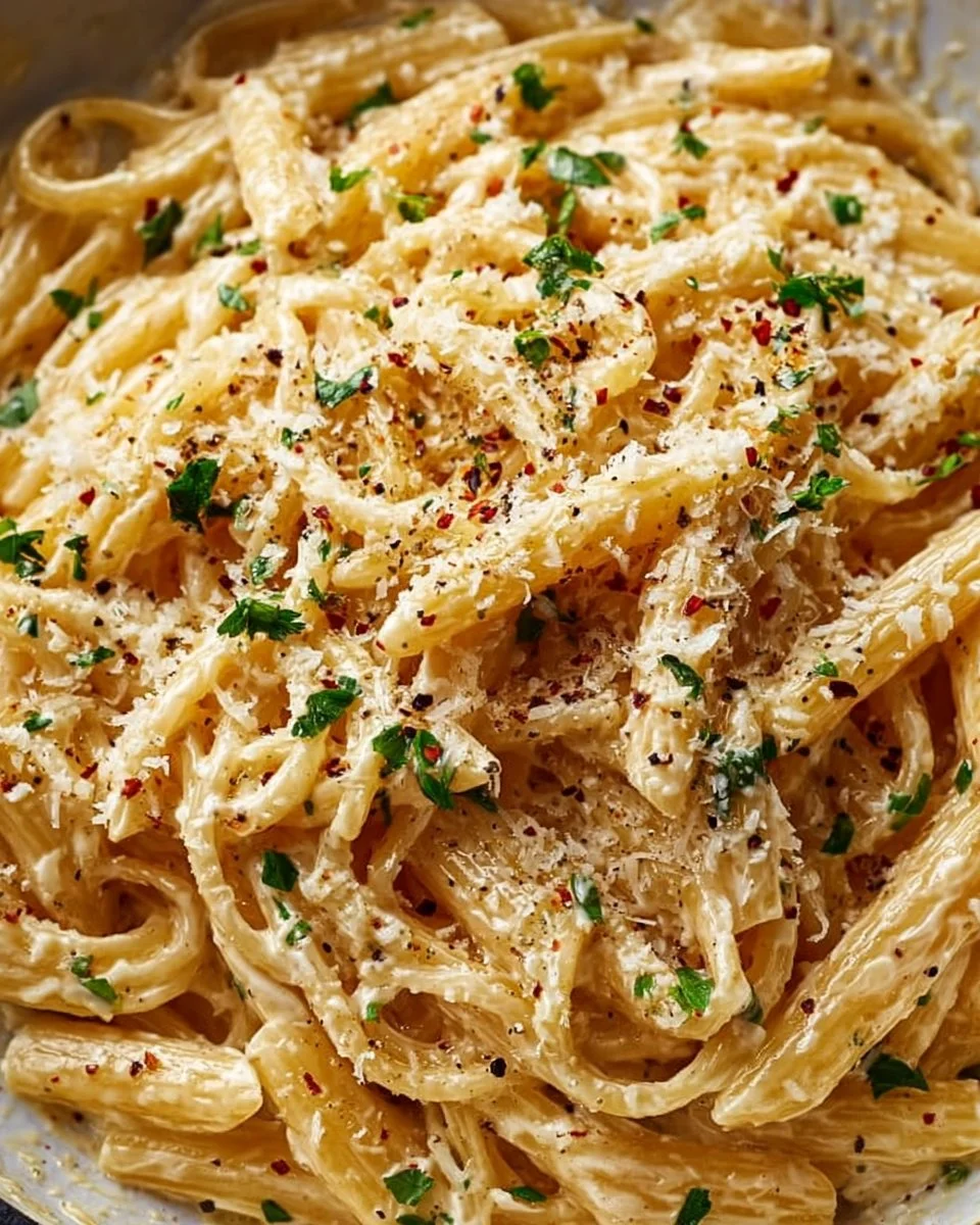 One Pot Creamy Garlic Pasta