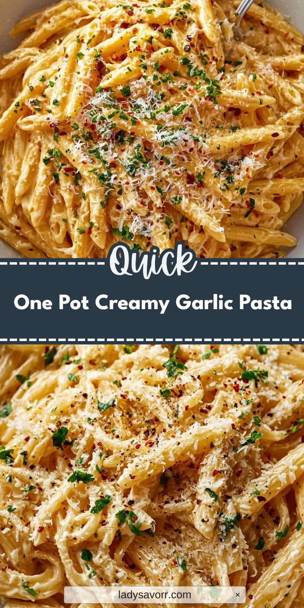 One Pot Creamy Garlic Pasta
