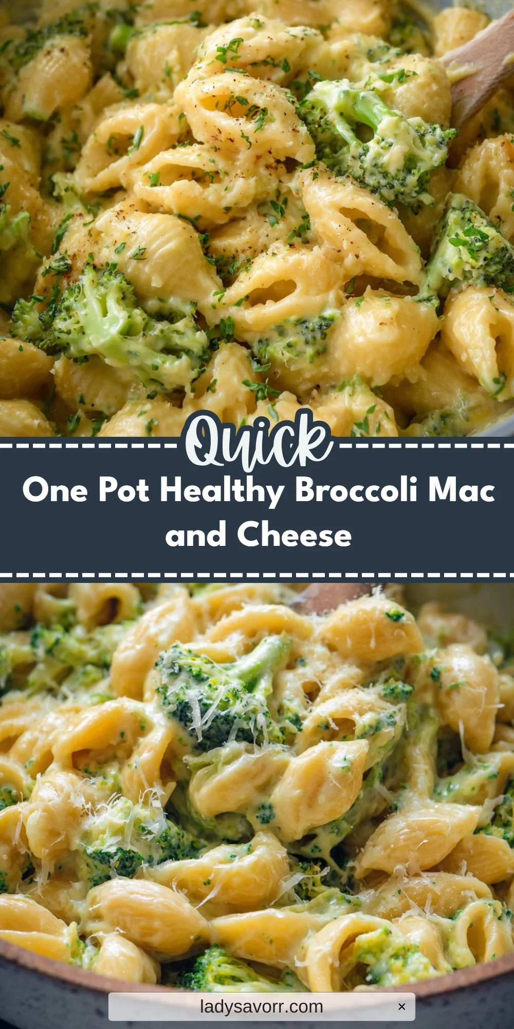 One Pot Healthy Broccoli Mac and Cheese