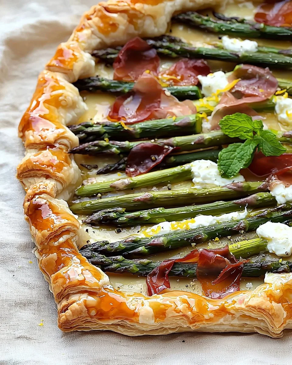 Puff Pastry Tart with Asparagus & Goat Cheese