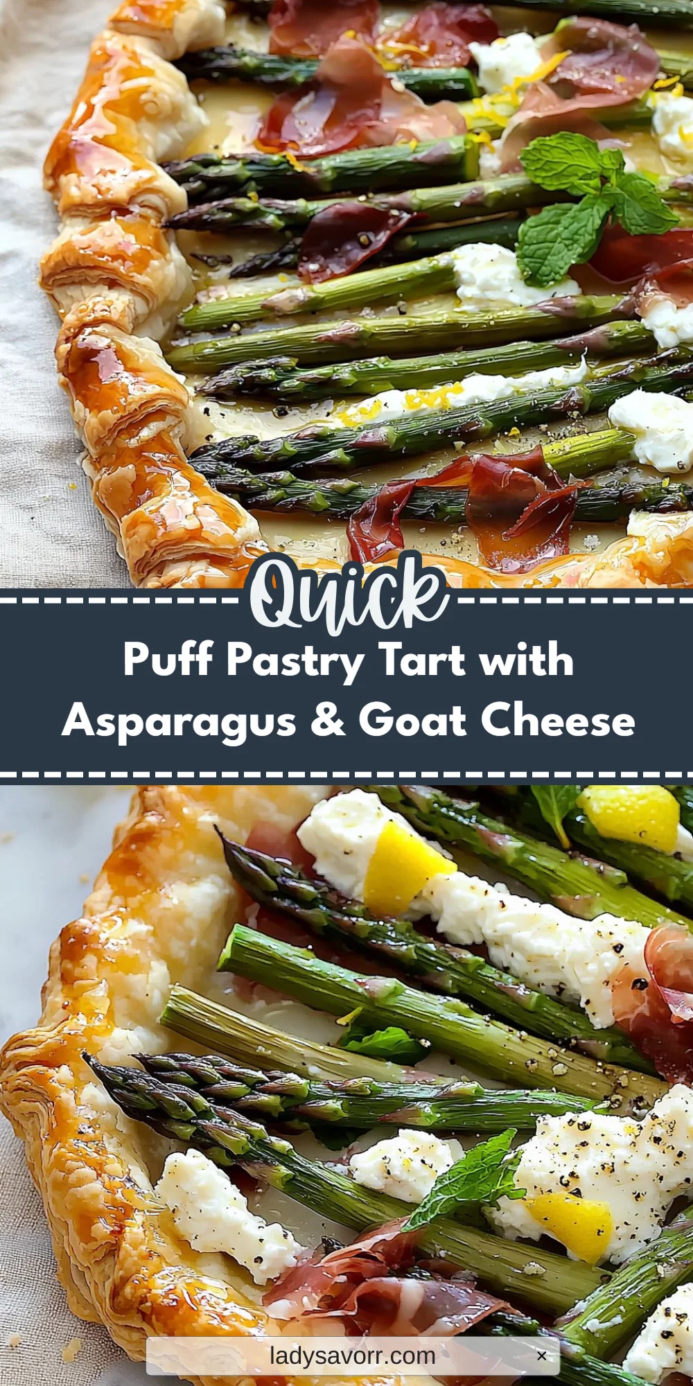 Puff Pastry Tart with Asparagus & Goat Cheese
