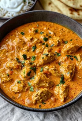 Delicious homemade butter chicken served with rice and naan