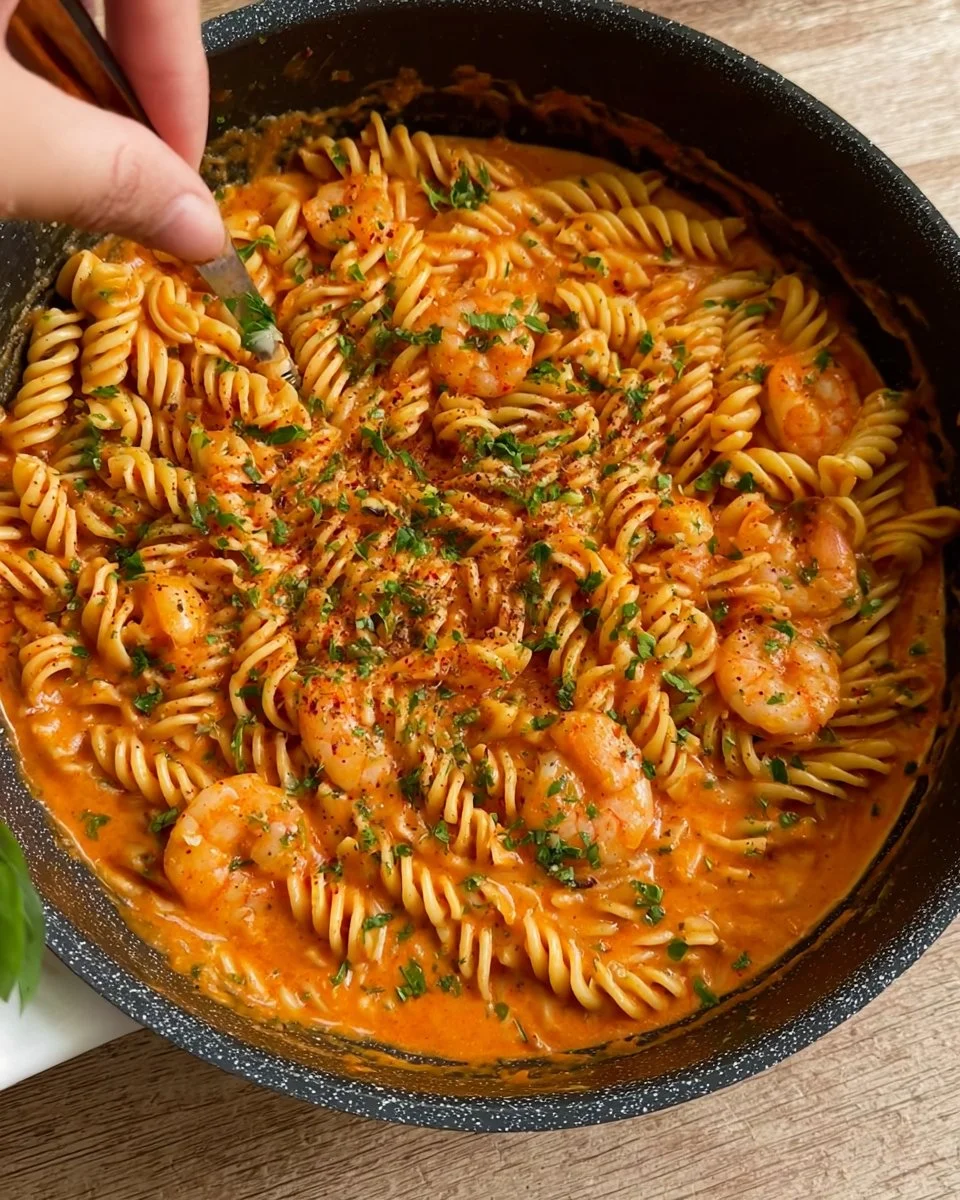 Rose Shrimp Pasta - Italian Pink Sauce