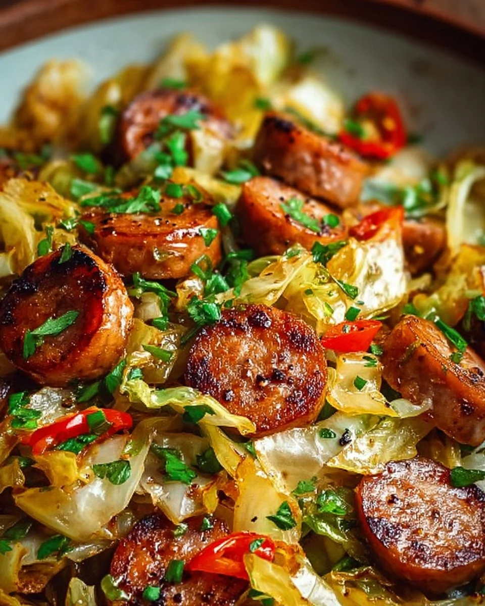 Sausage and Cabbage Stir Fry