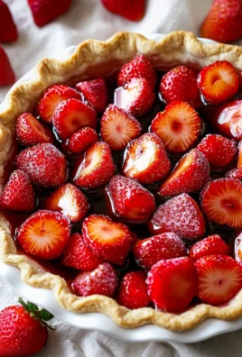 Homemade Strawberry Balsamic Pie with fresh strawberries and balsamic glaze