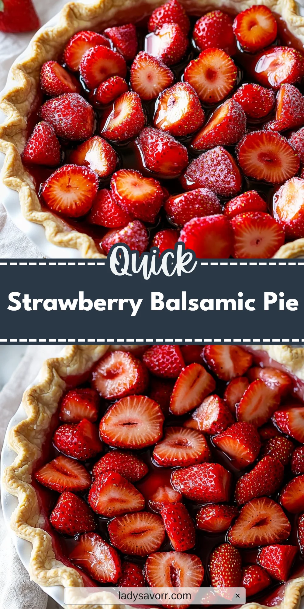 Strawberry Balsamic Pie