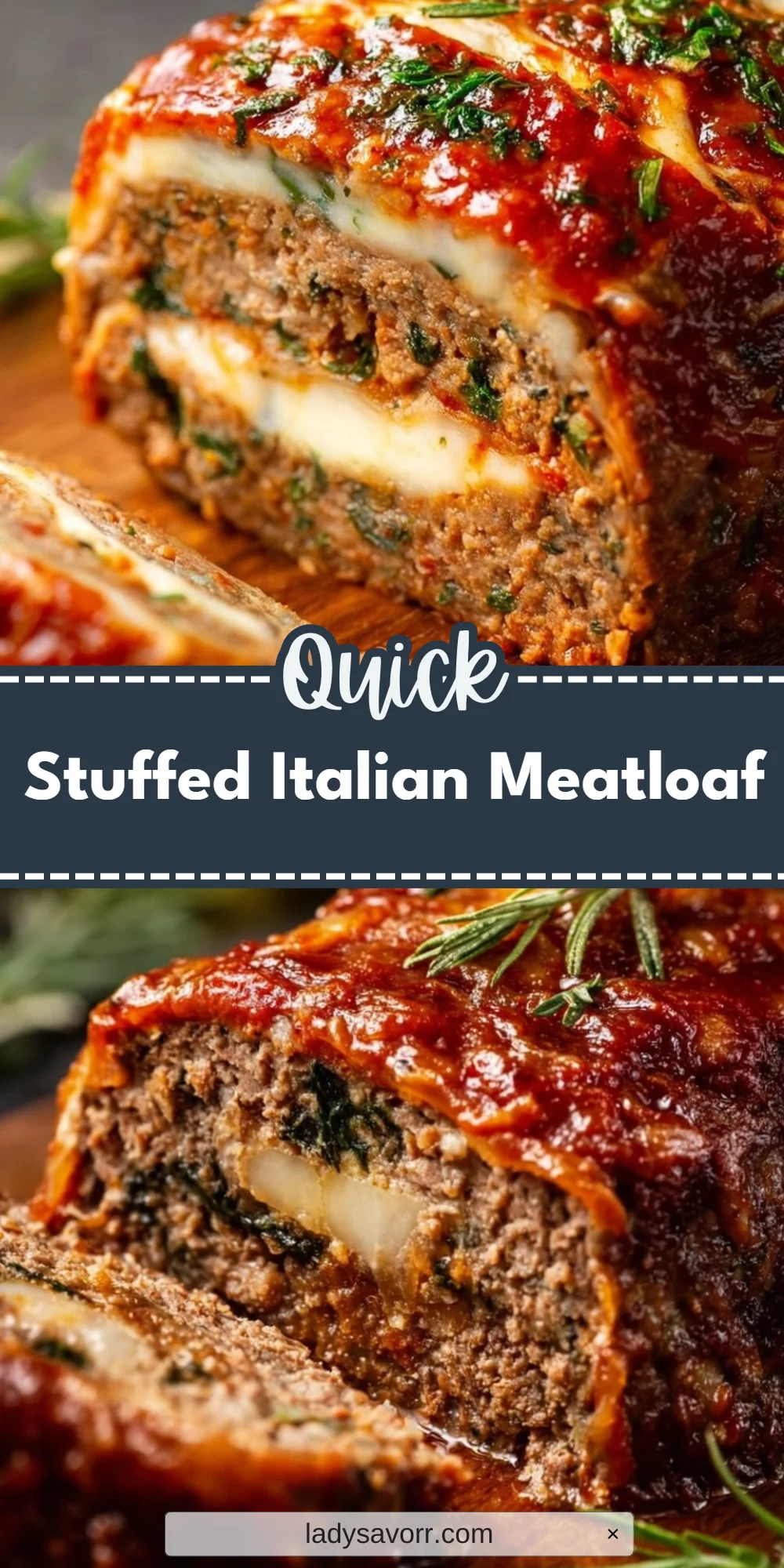 Stuffed Italian Meatloaf
