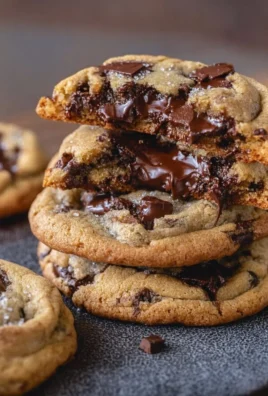 Ultra thick bakery style chocolate chip cookies with crispy edges and gooey centers
