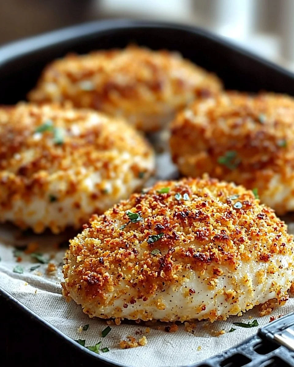 Air Fryer Parmesan Crusted Chicken