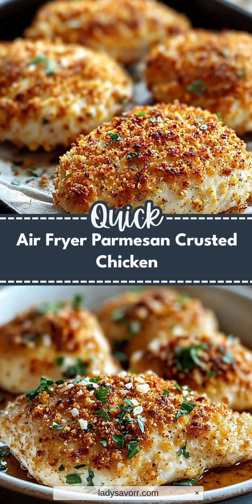 Air Fryer Parmesan Crusted Chicken