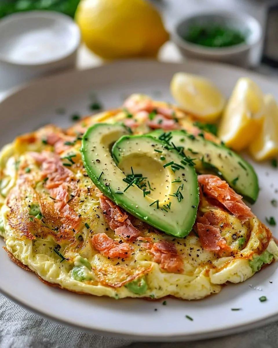 Avocado & Smoked Salmon Omelet
