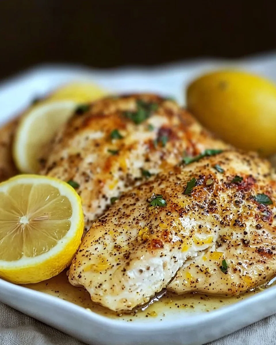 Baked Garlic Lemon Pepper Chicken