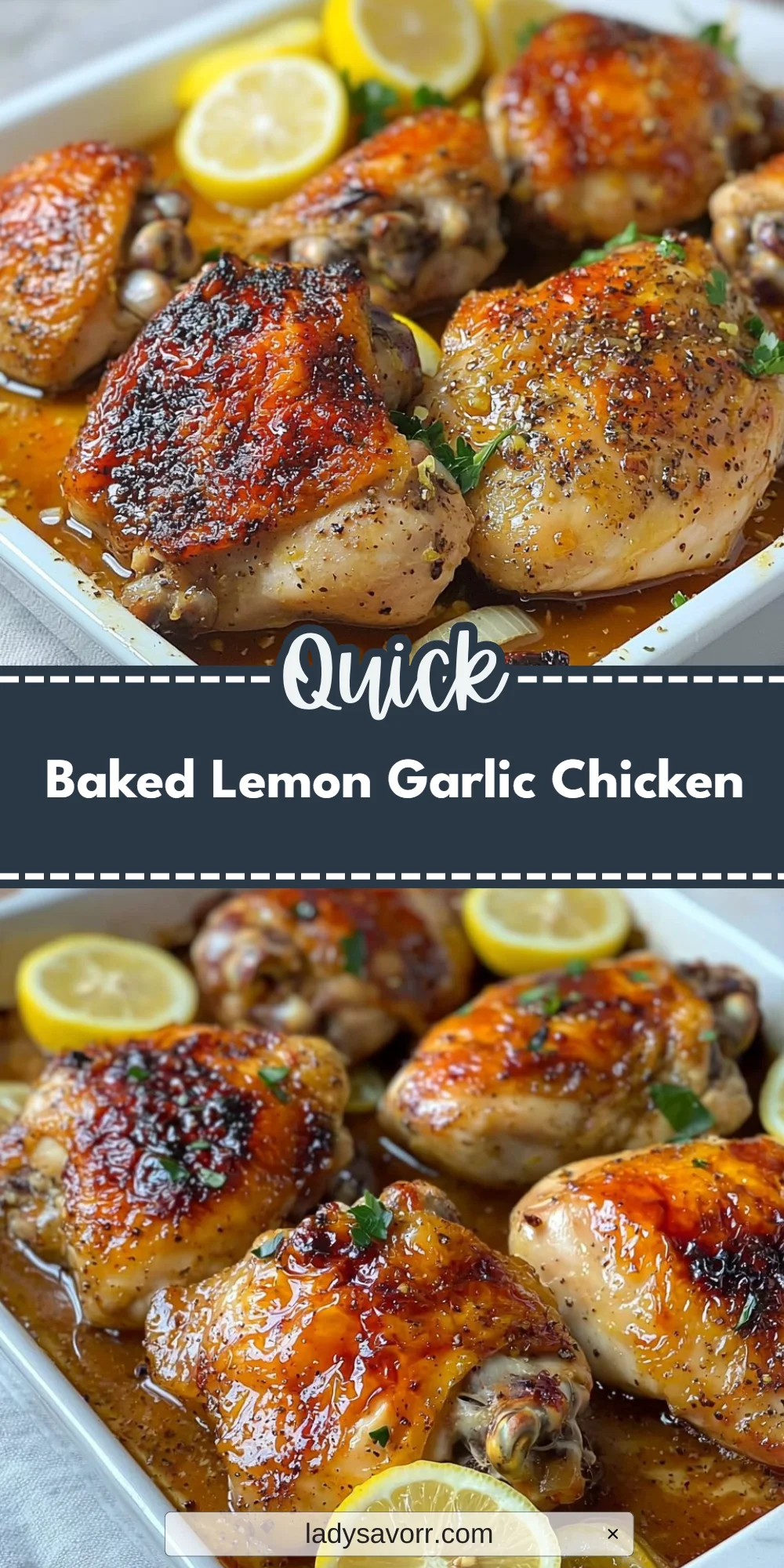 Baked Lemon Garlic Chicken