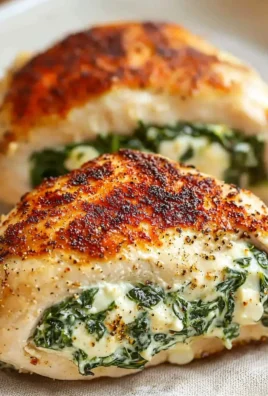 Delicious air fryer stuffed chicken breast with herbs and spices