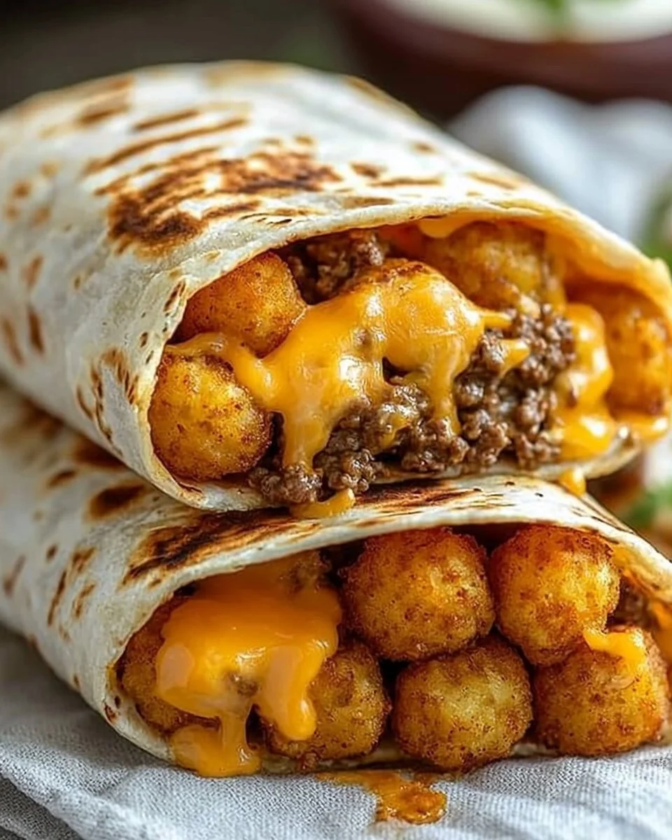Cheesy Potato Burritos