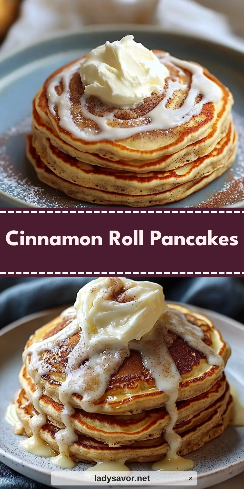 Cinnamon Roll Pancakes