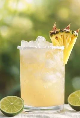 Refreshing Coconut Spritz cocktail with tropical garnishes
