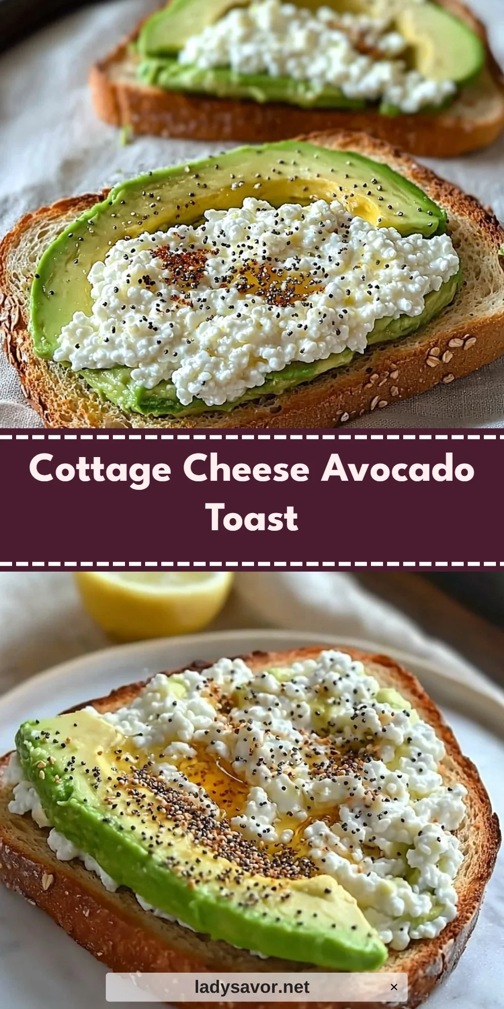 Cottage Cheese Avocado Toast