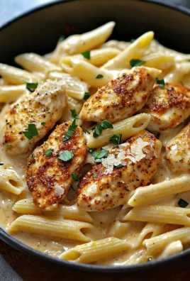 Creamy Cajun chicken pasta with vibrant vegetables in a rich sauce